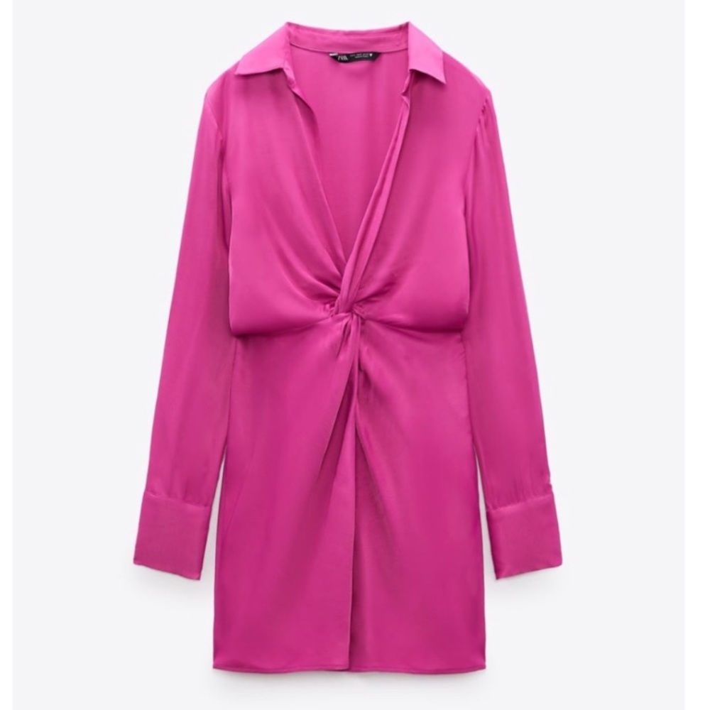 New with tags Zara satin dress. Size XXL - Picture 6 of 6